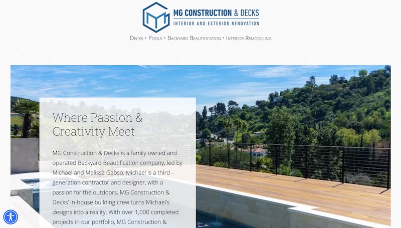 An Image from our client "MGC Decks". website