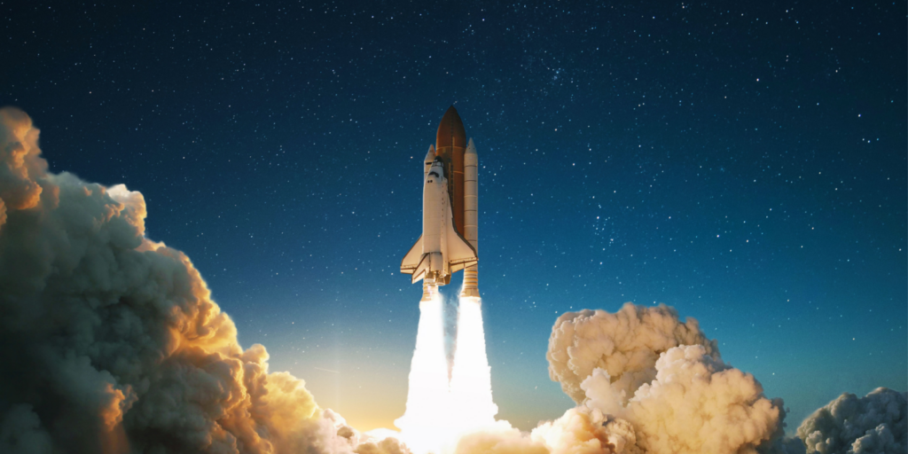 An Image of a Rocket indicating that a Google Business Marketing strategy will build Local SEO success