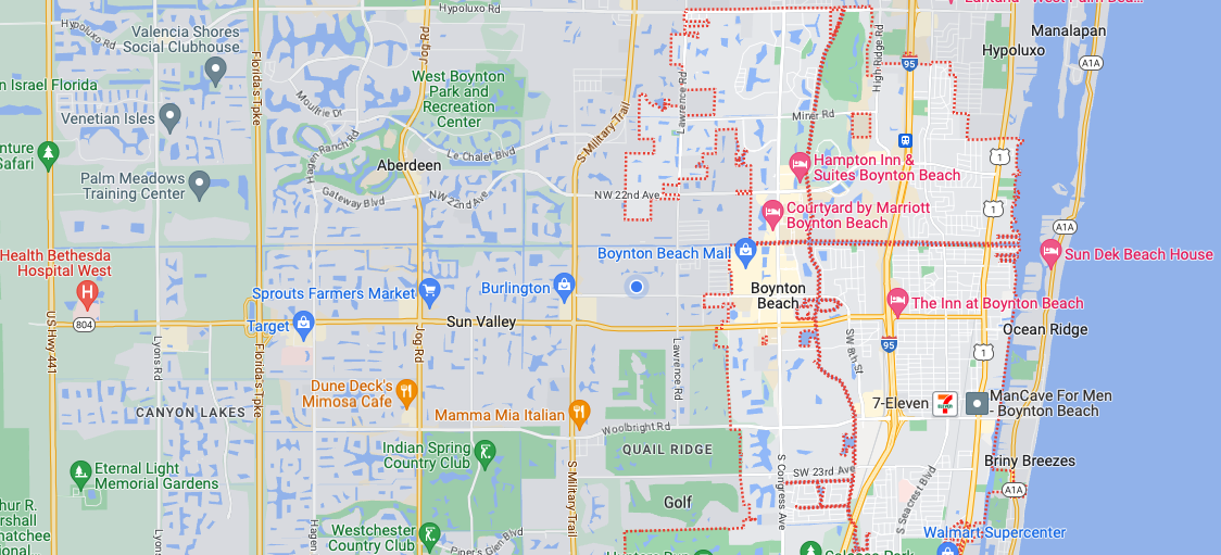 Boynton Beach SEO page Map Image